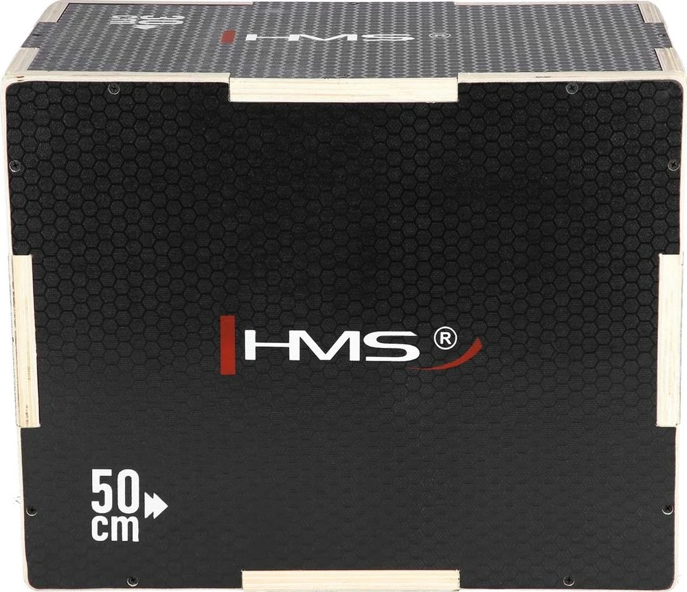 Pliometrinė dėžė HMS DSC03, juoda, 50x40x30 cm