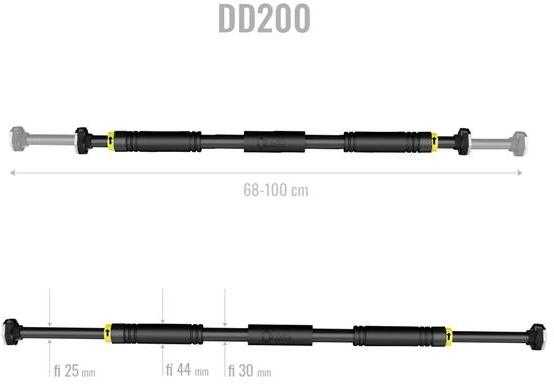Durų staktos skersinis HMS Premium DD200, 66,5-100 cm