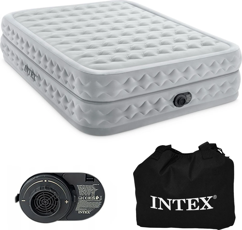 Pripučiamas čiužinys 203x152x51cm su įmontuotu elektriniu siurbliu INTEX 64490ND