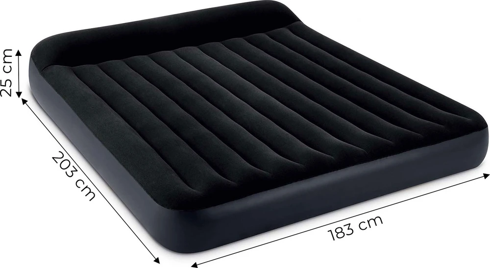Intex Pripučiamas čiužinys su pagalvėle Dura-Beam Classic 183x203x25 cm #64144