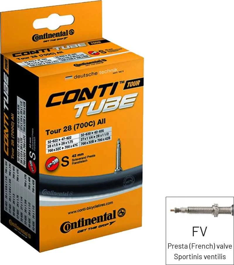 Kamera Continental 28 All Valve Presta 32/47-609/642