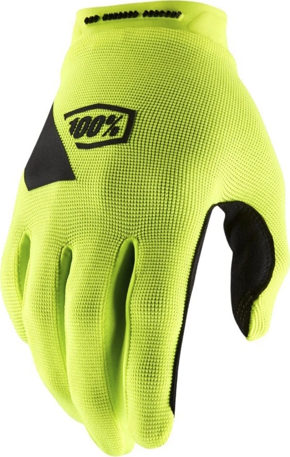 Dviračių ir motokroso pirštinės 100% Ridecamp Fluo Geltona