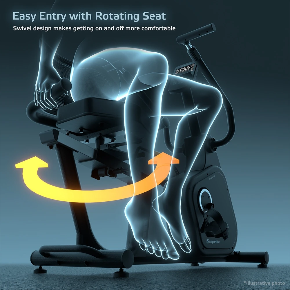 Horizontalus dviratis treniruoklis inSPORTline ZenSeat 100