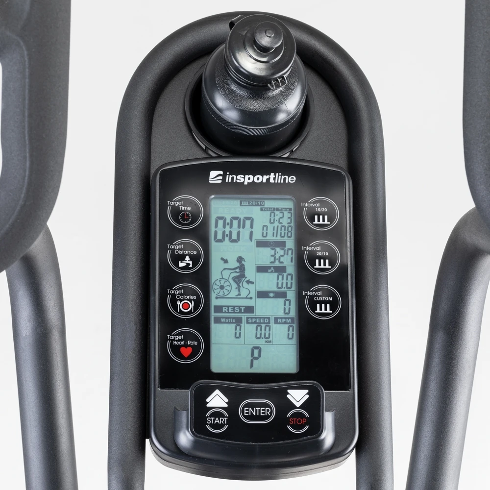Dviratis treniruoklis su oro pasipriešinimu inSPORTline Airbike PRO (iki 160kg, smagr. 4.8kg)
