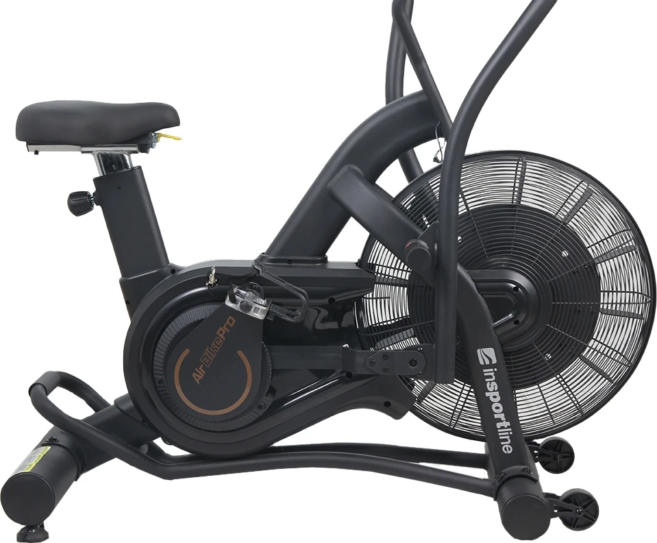 Dviratis treniruoklis su oro pasipriešinimu inSPORTline Airbike PRO (iki 160kg, smagr. 4.8kg)