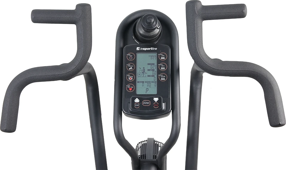 Dviratis treniruoklis su oro pasipriešinimu inSPORTline Airbike PRO (iki 160kg, smagr. 4.8kg)