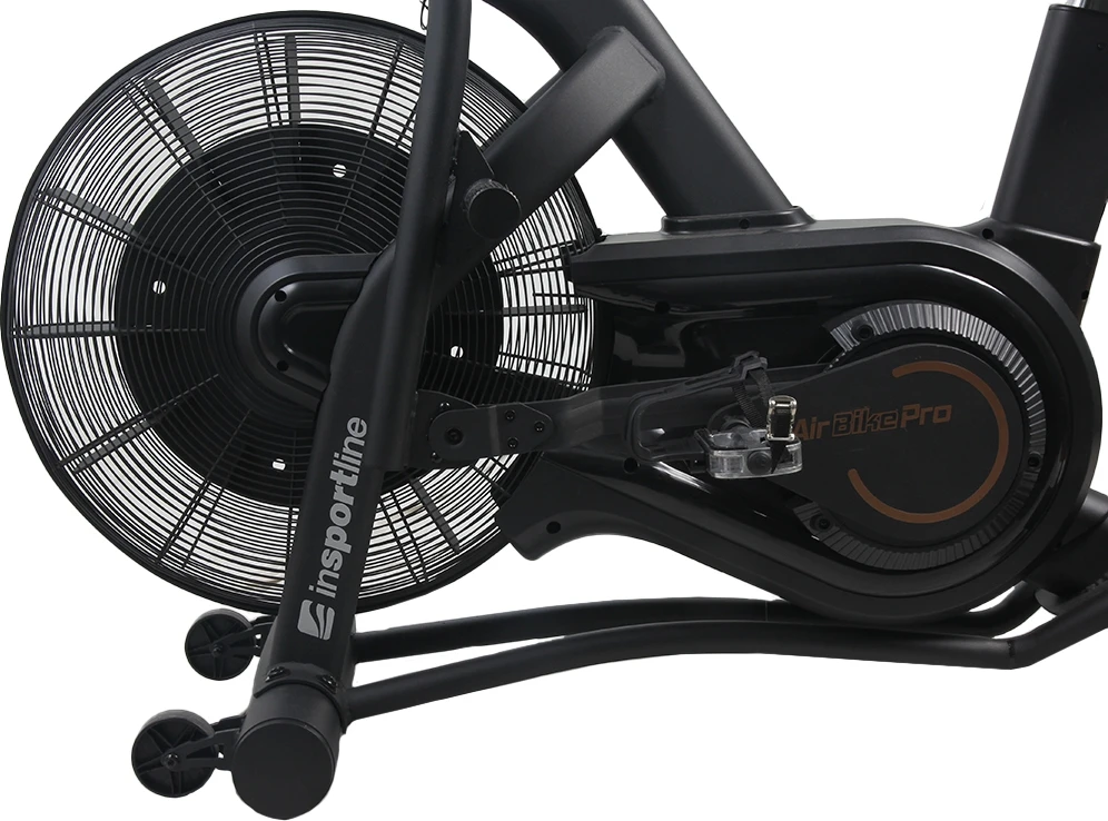 Dviratis treniruoklis su oro pasipriešinimu inSPORTline Airbike PRO (iki 160kg, smagr. 4.8kg)