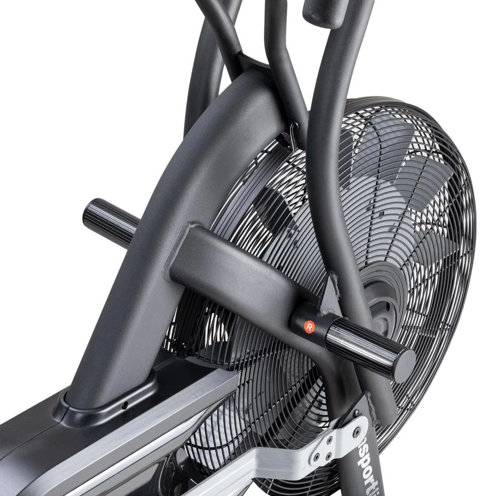 Dviratis treniruoklis su oro pasipriešinimu inSPORTline Airbike PRO (iki 160kg, smagr. 4.8kg)