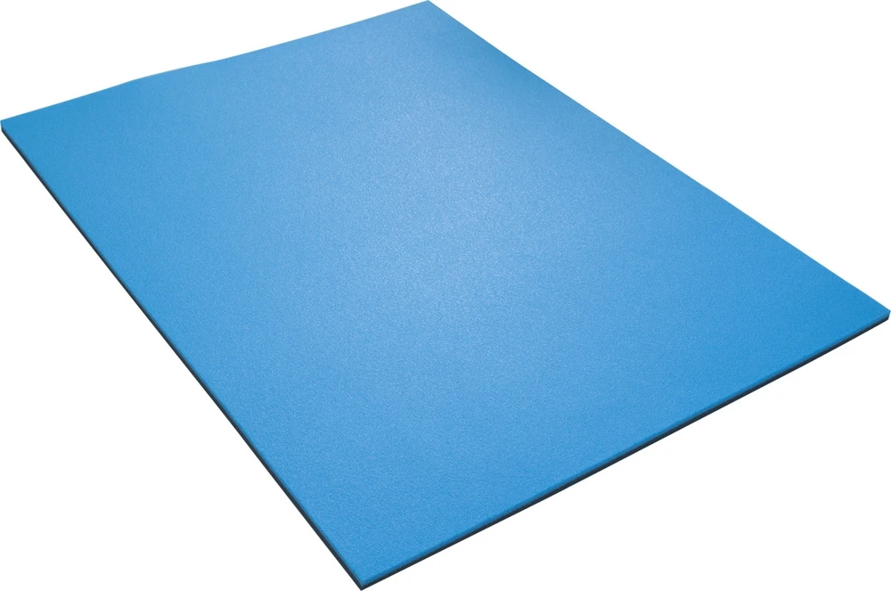 Dvisluoksnis kilimėlis Yate Fitness Maxi, 12 mm, 95x70x1,2 cm, juodas/mėlynas