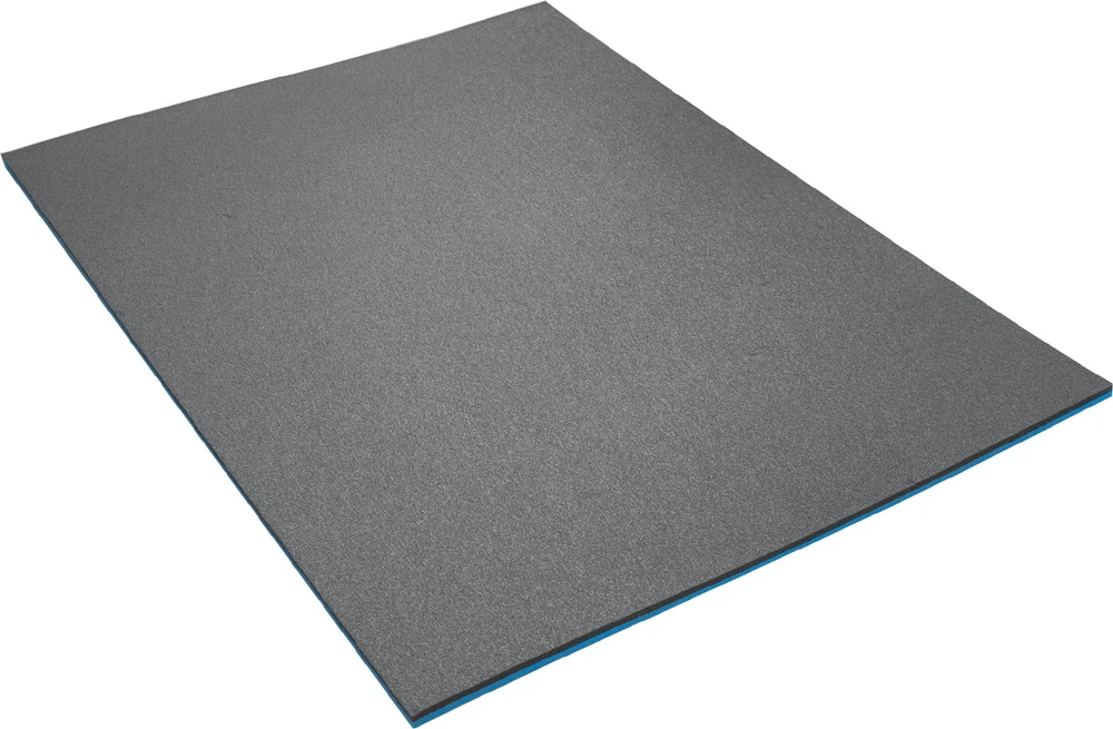 Dvisluoksnis kilimėlis Yate Fitness Maxi, 12 mm, 95x70x1,2 cm, juodas/mėlynas