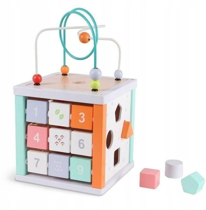 Ecotoys Lavinamasis kubas Eko žaislas - labirintas