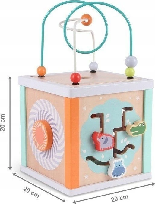 Ecotoys Lavinamasis kubas Eko žaislas - labirintas