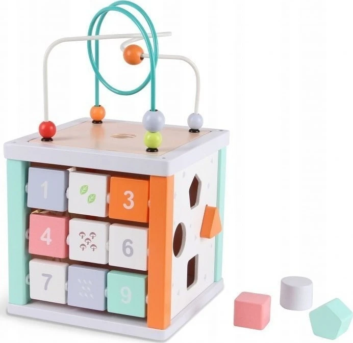 Ecotoys Lavinamasis kubas Eko žaislas - labirintas