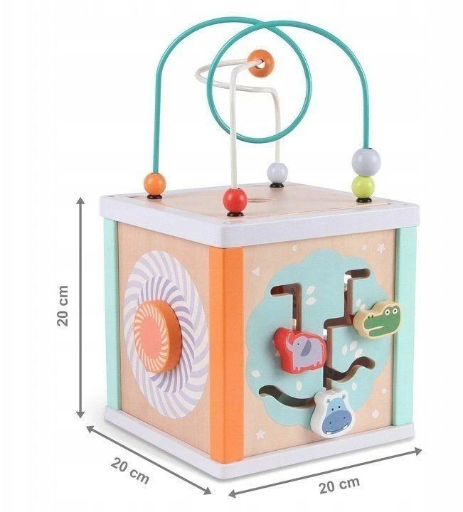 Ecotoys Lavinamasis kubas Eko žaislas - labirintas