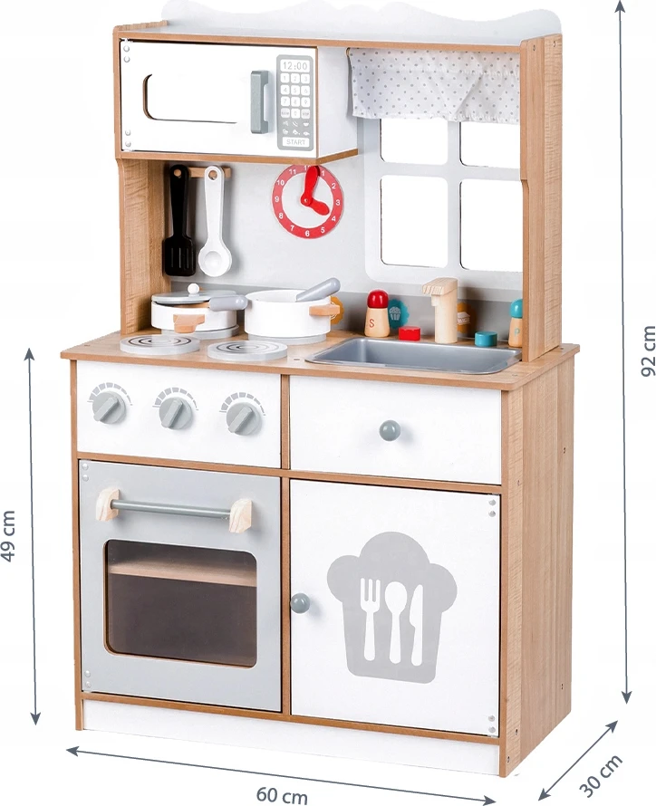 Ecotoys Medinė virtuvėlė Eko Žaislas Kulinaras