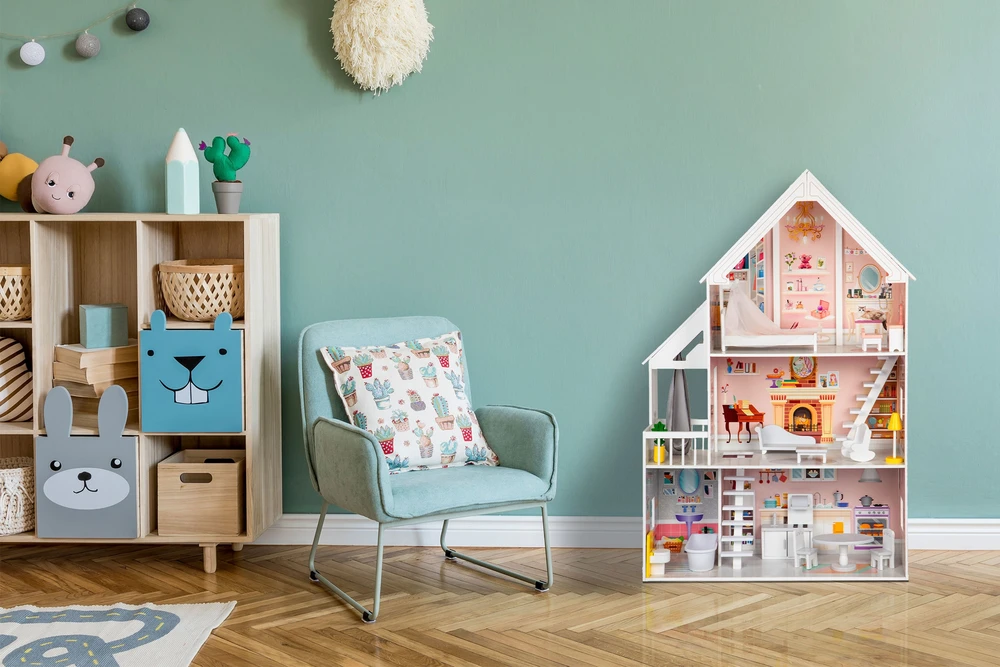 Medinis lėlių namelis XXL Powder Residence ECOTOYS