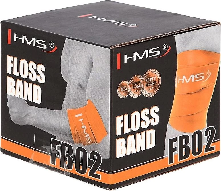 Elastinė guminė mankštos juosta HMS FB02, oranžinė