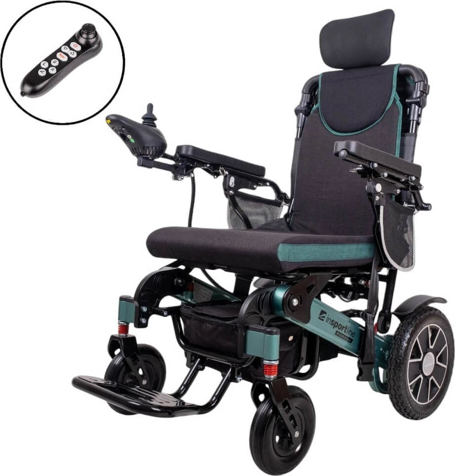 Electric Wheelchair inSPORTline Hawkie Evo II w/ Adjustable Backrest 700 W