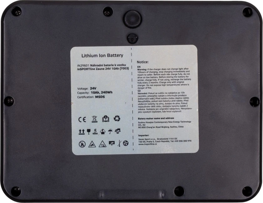 Atsarginė baterija elektriniam vežimėliui inSPORTline Zauney 24V 10Ah
