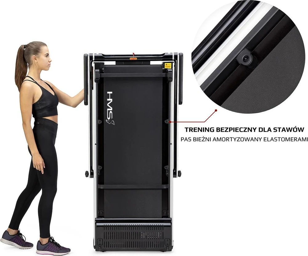 Elektrinis bėgimo takelis HMS LOOP12 pilkas