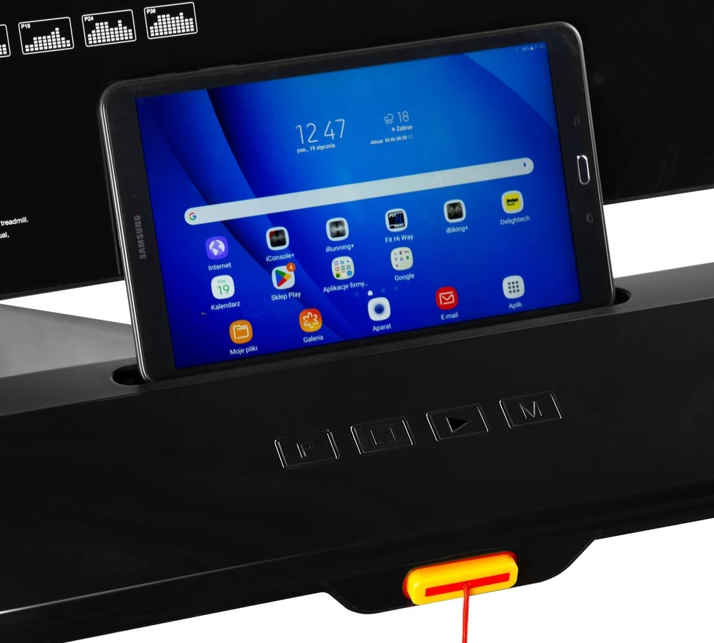ELEKTRINIS BĖGIMO TAKELIS, SUDERINAMAS SU „BLUETOOTH“ IR TRENIRUOČIŲ PROGRAMĖLĖMIS BE5872N HMS