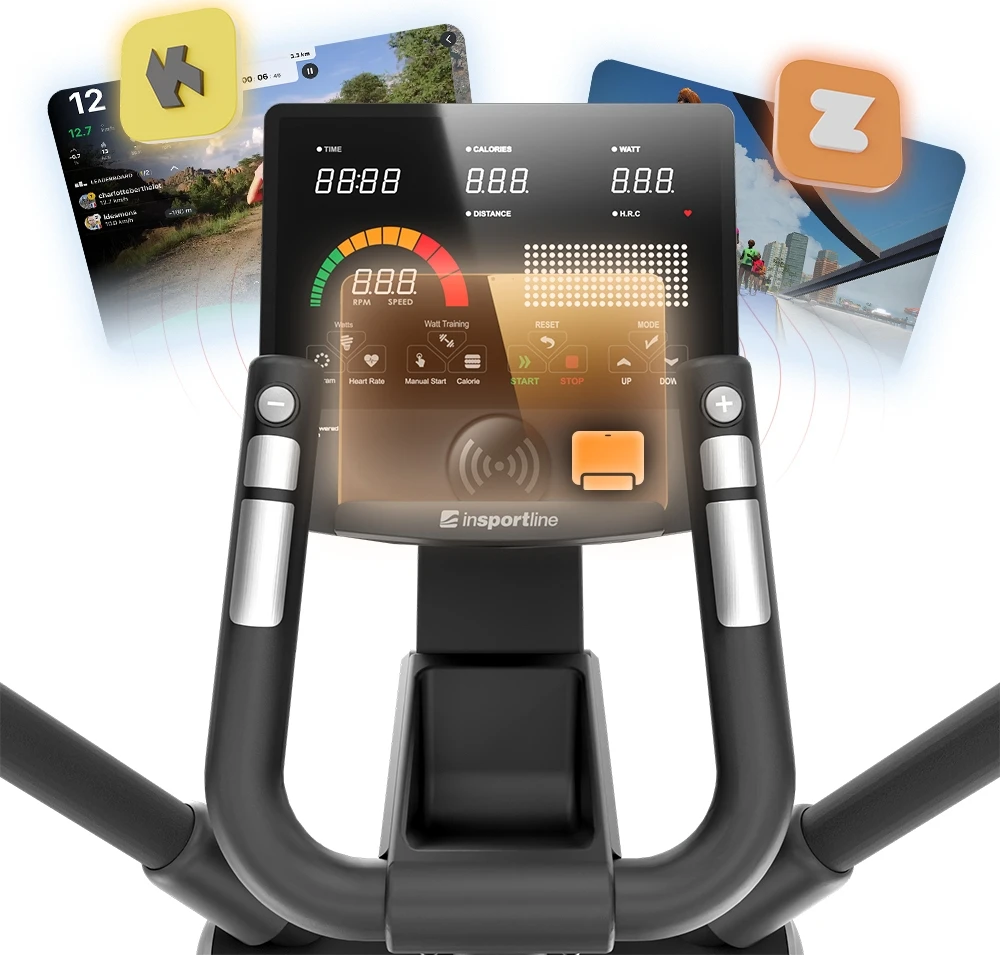 Elliptical Trainer inSPORTline e-Velocer ET • Built-In Power Generator
