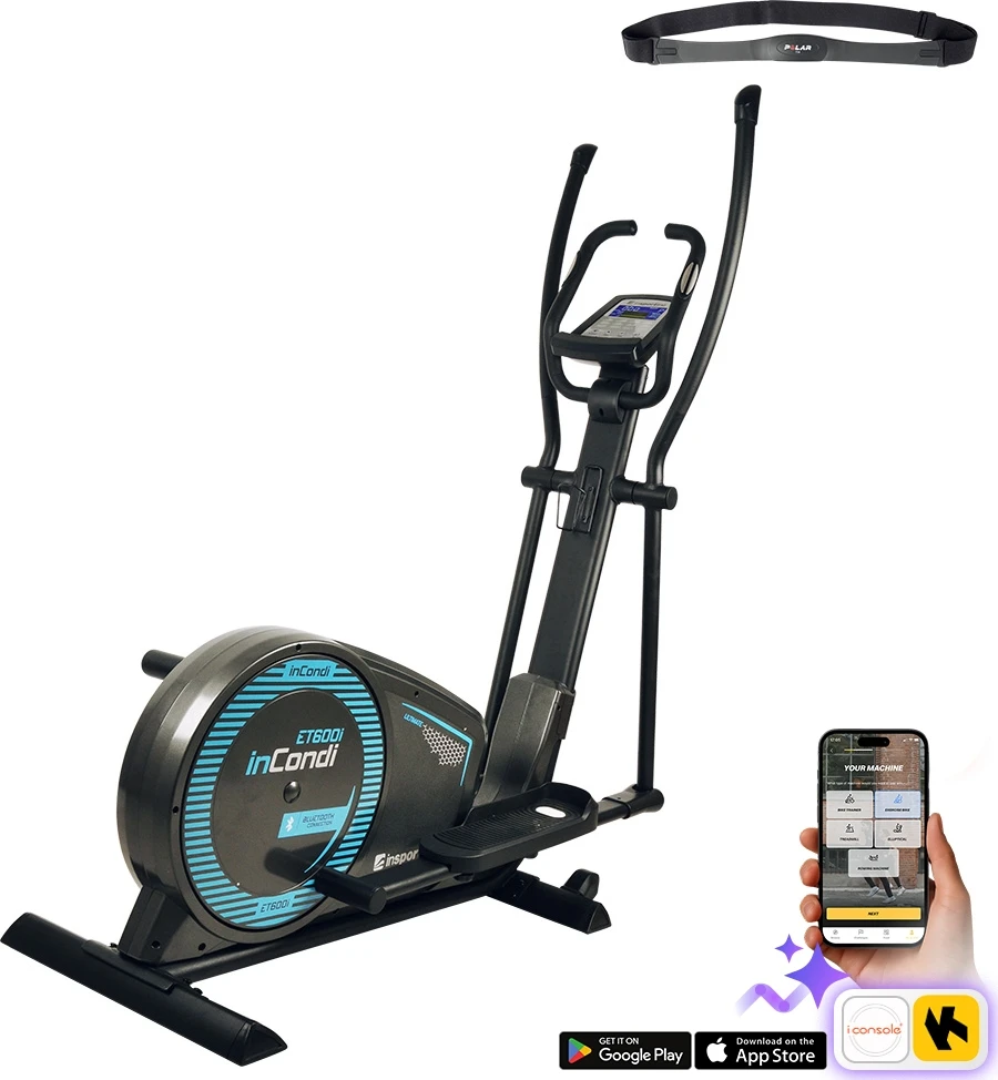 Elipsinis treniruoklis inSPORTline inCondi ET600i PRO (iki 200kg, smagr. 8kg)