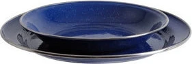 Emaliuota lėkštė Origin Outdoors, plokščia, 26 cm, mėlyna