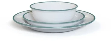 Emaliuota lėkštė Origin Outdoors Ocean, 26 cm, balta