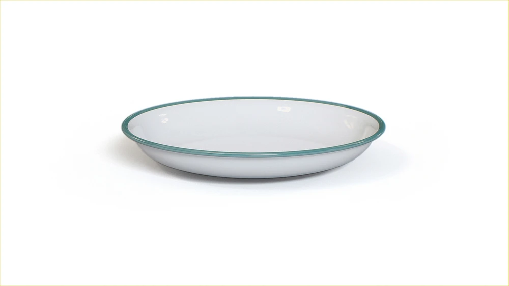 Emaliuota lėkštė Origin Outdoors Ocean Deep, 20cm, balta