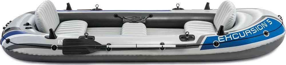 Pripučiama valtis INTEX Excursion 5 /5 asmenims, komplektas. 366x168x43cm