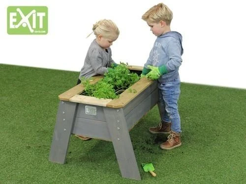 EXIT Aksent Kids Planter Table L Table planter Freestanding Wood Pilkas Outdoor
