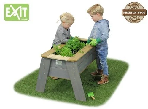 EXIT Aksent Kids Planter Table L Table planter Freestanding Wood Pilkas Outdoor