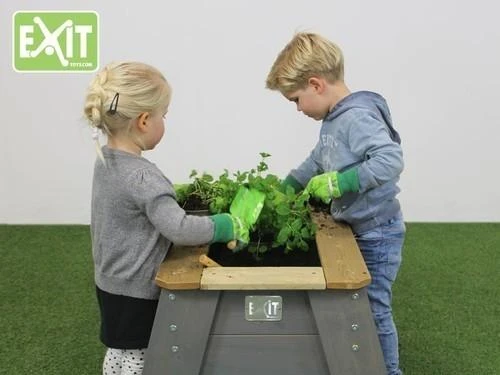 EXIT Aksent Kids Planter Table L Table planter Freestanding Wood Pilkas Outdoor