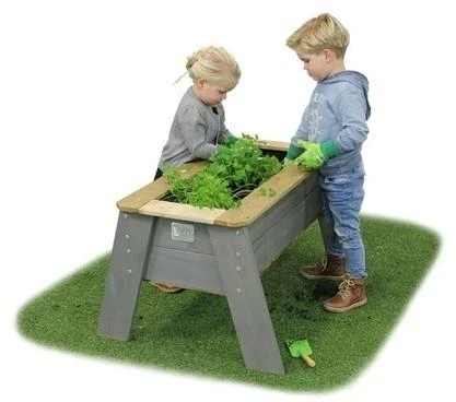 EXIT Aksent Kids Planter Table L Table planter Freestanding Wood Pilkas Outdoor