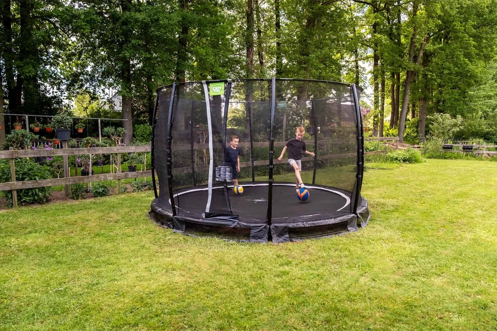 EXIT Allure Classic įleidžiamas batutas ø366 cm – žalias