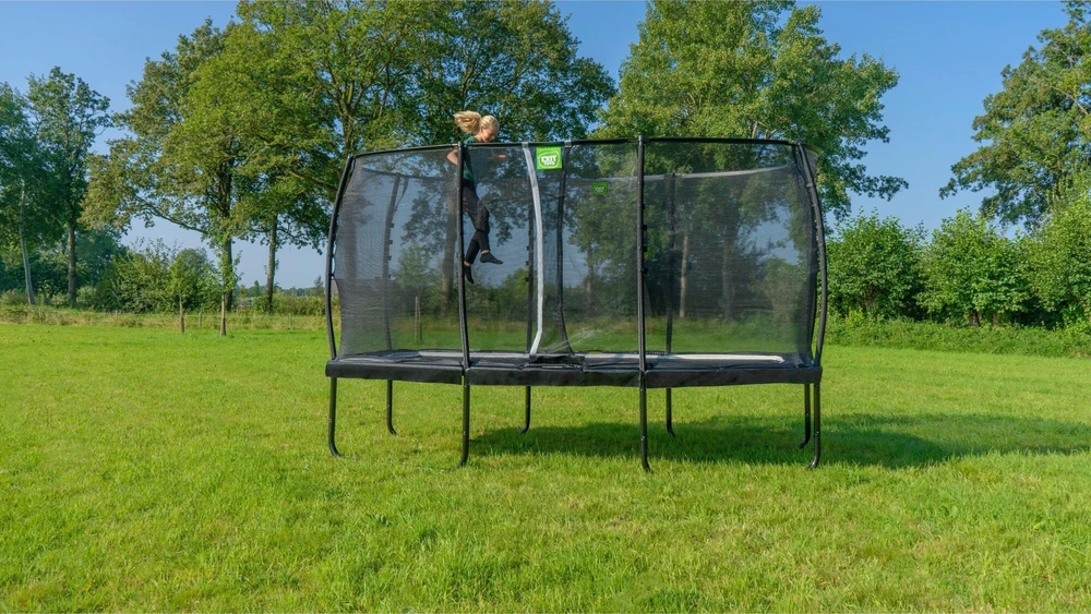 EXIT Allure Classic batutas 214x366 cm su apsauginiu tinklu, žalias