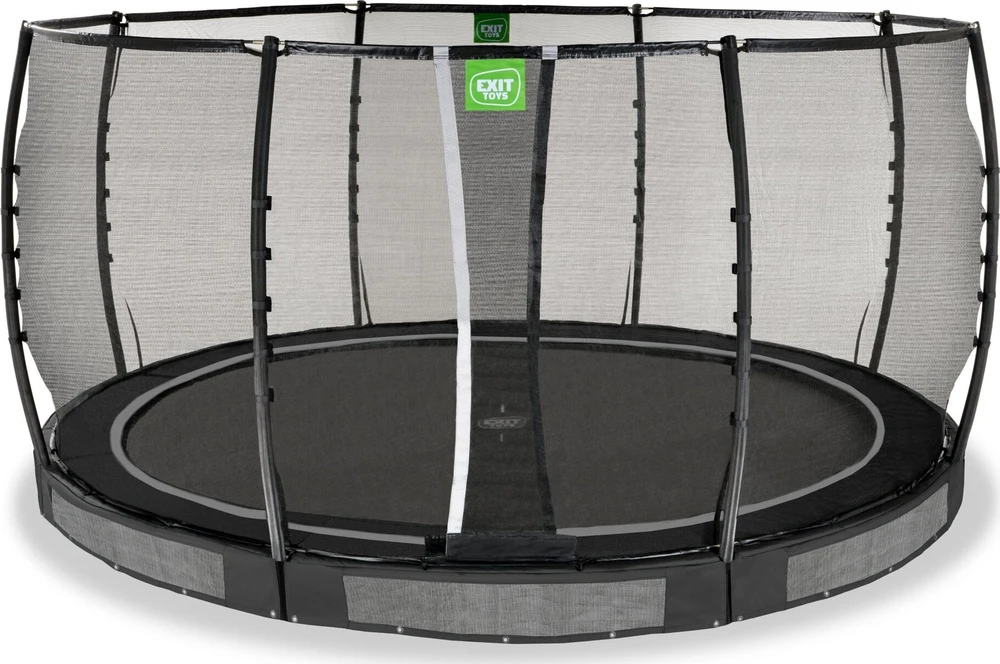 Įleidžiamas batutas EXIT Allure Premium ø427 cm, juodas