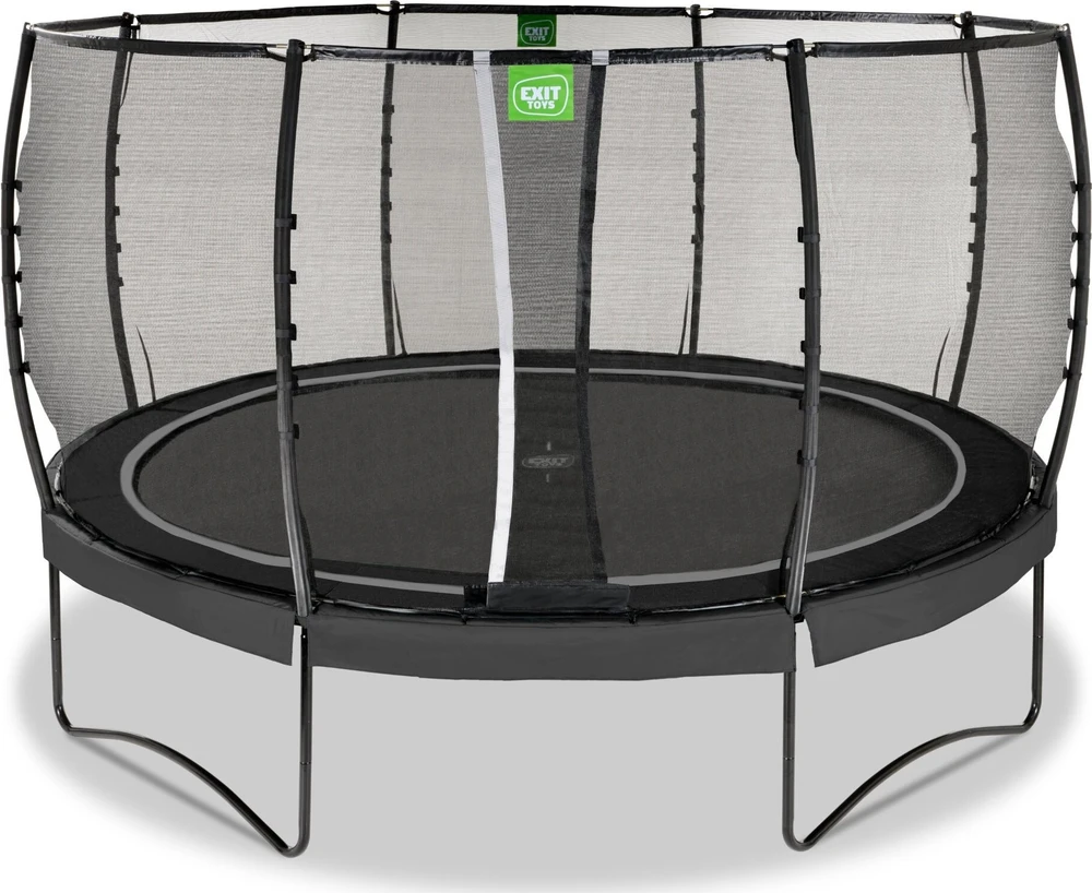 Batutas EXIT Allure Premium ø427 cm su apsauginiu tinklu, juodas