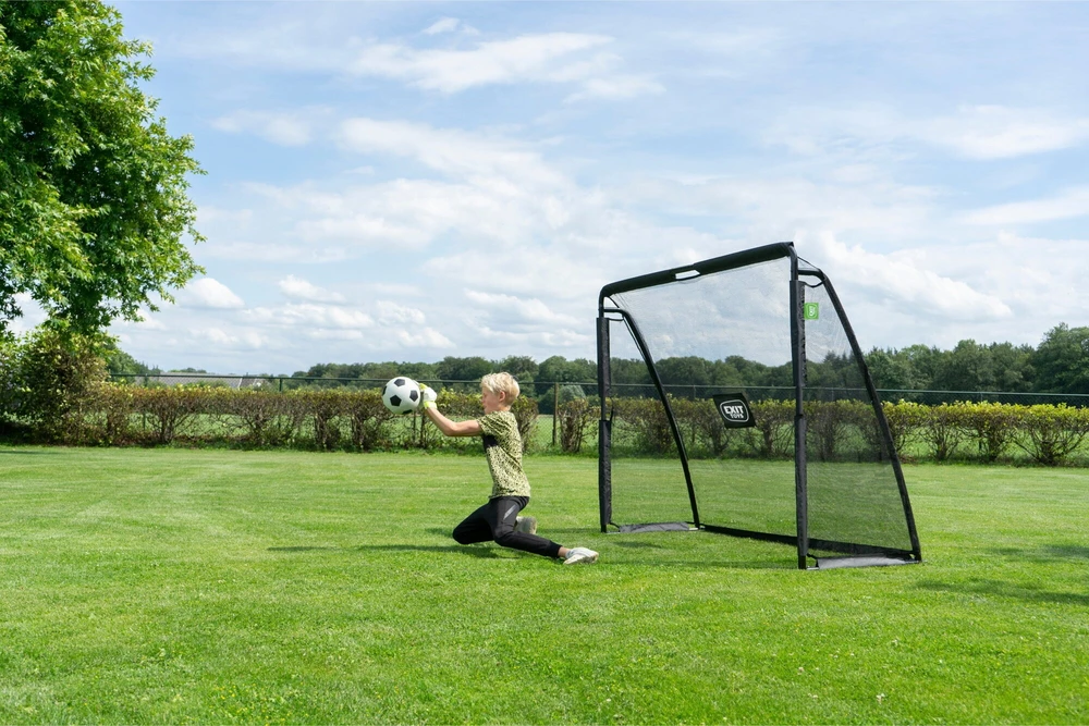 EXIT Coppa plieniniai futbolo vartai 220x170 cm, juodi