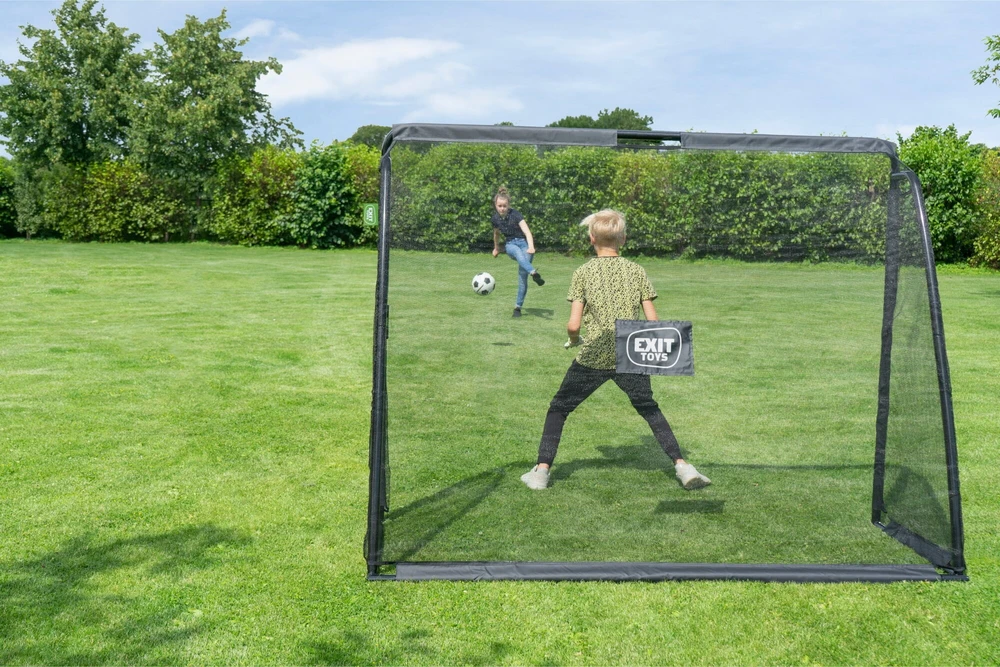 EXIT Coppa plieniniai futbolo vartai 220x170 cm, juodi