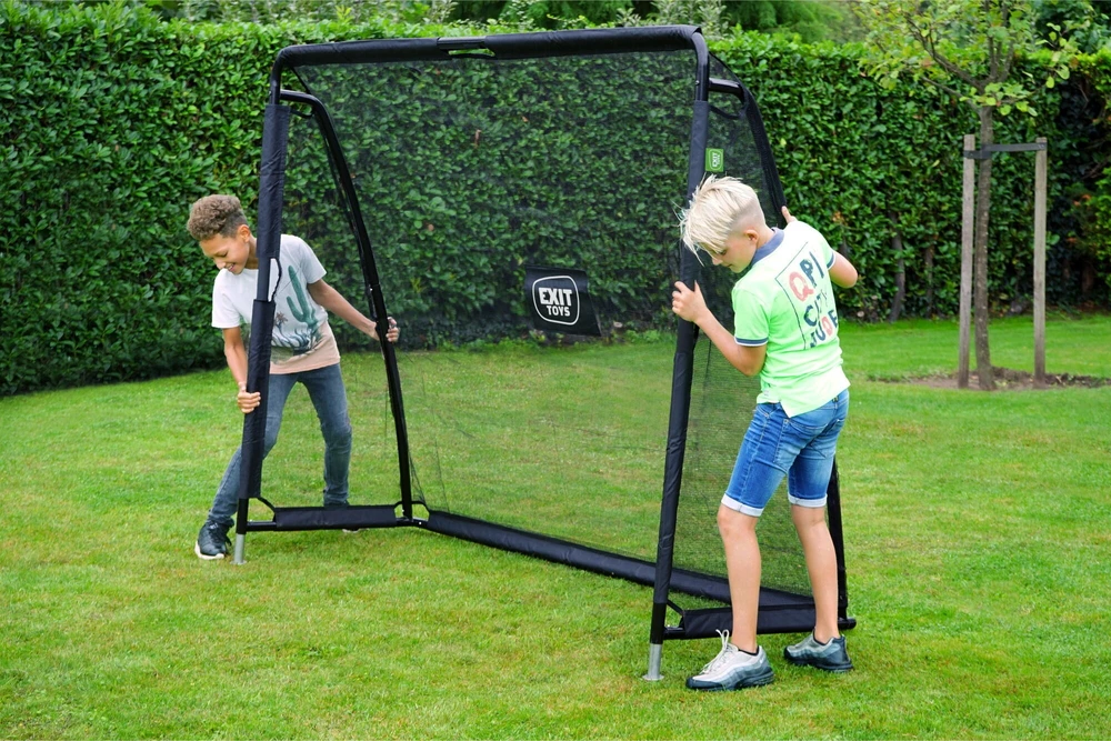 EXIT Coppa plieniniai futbolo vartai 220x170 cm, juodi