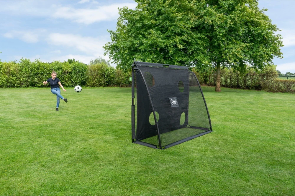 EXIT Coppa plieniniai futbolo vartai 220x170 cm, juodi
