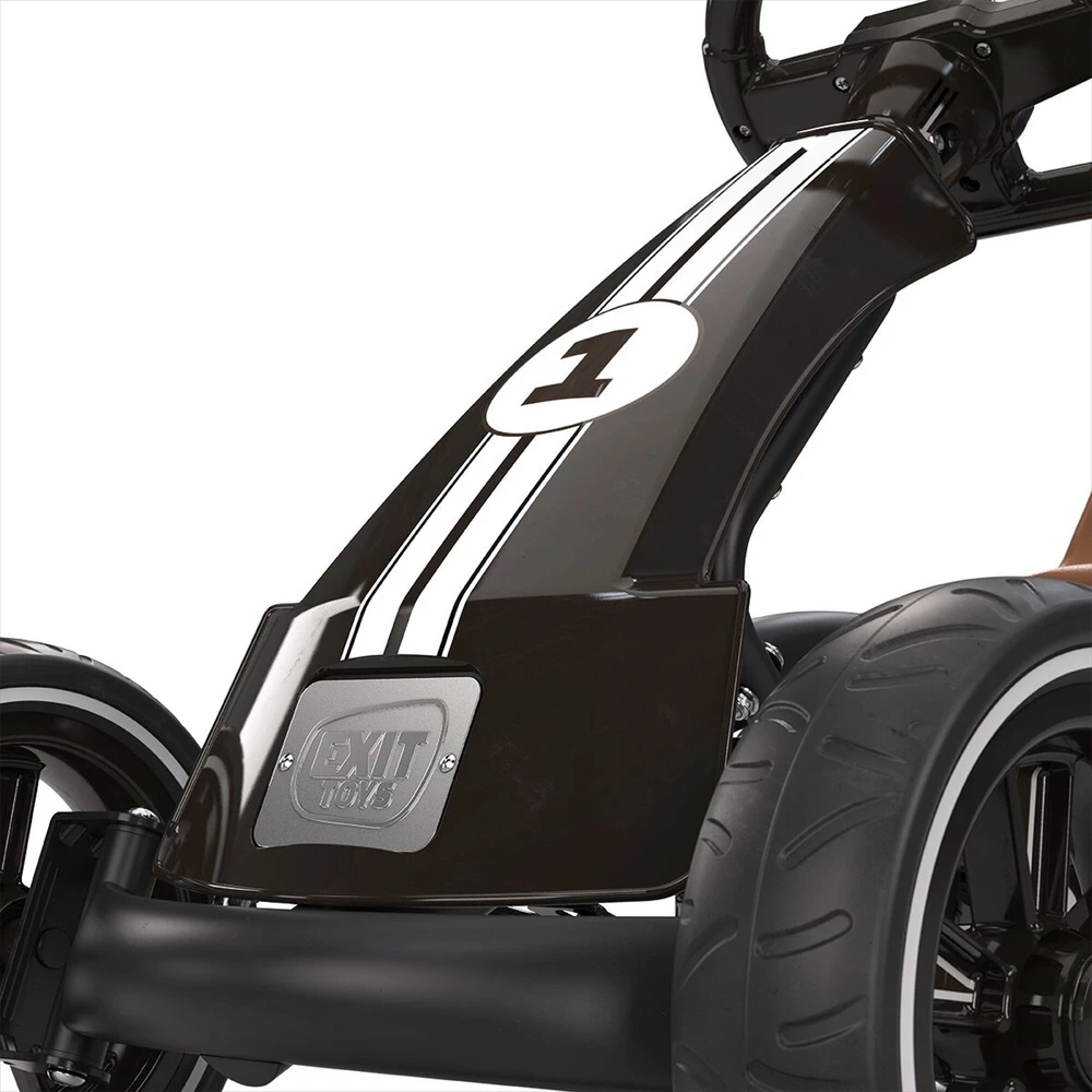 EXIT Foxy Pedal Go-Kart - Espresso Juodas