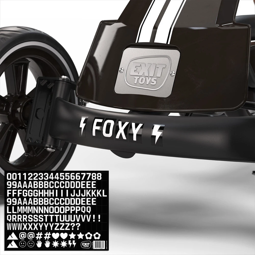 EXIT Foxy Pedal Go-Kart - Espresso Juodas