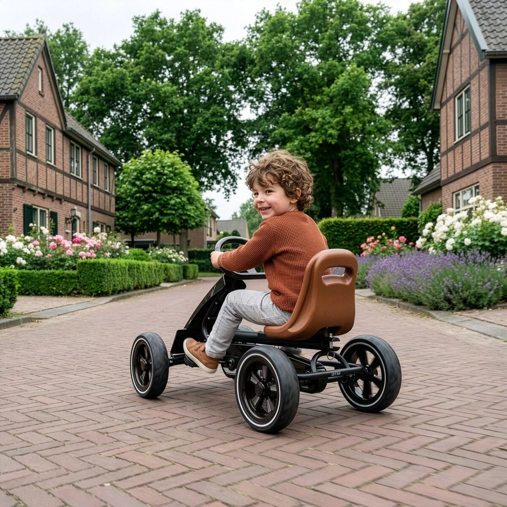 EXIT Foxy Pedal Go-Kart - Espresso Juodas