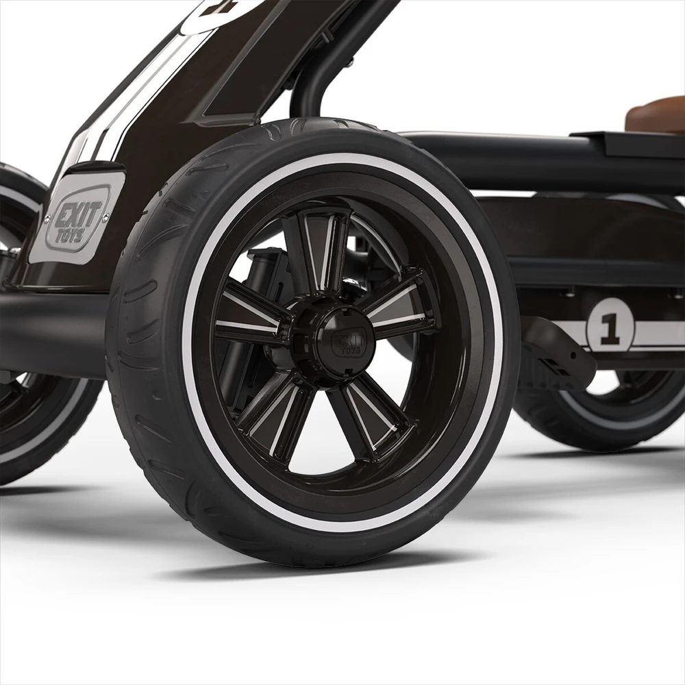 EXIT Foxy Pedal Go-Kart - Espresso Juodas