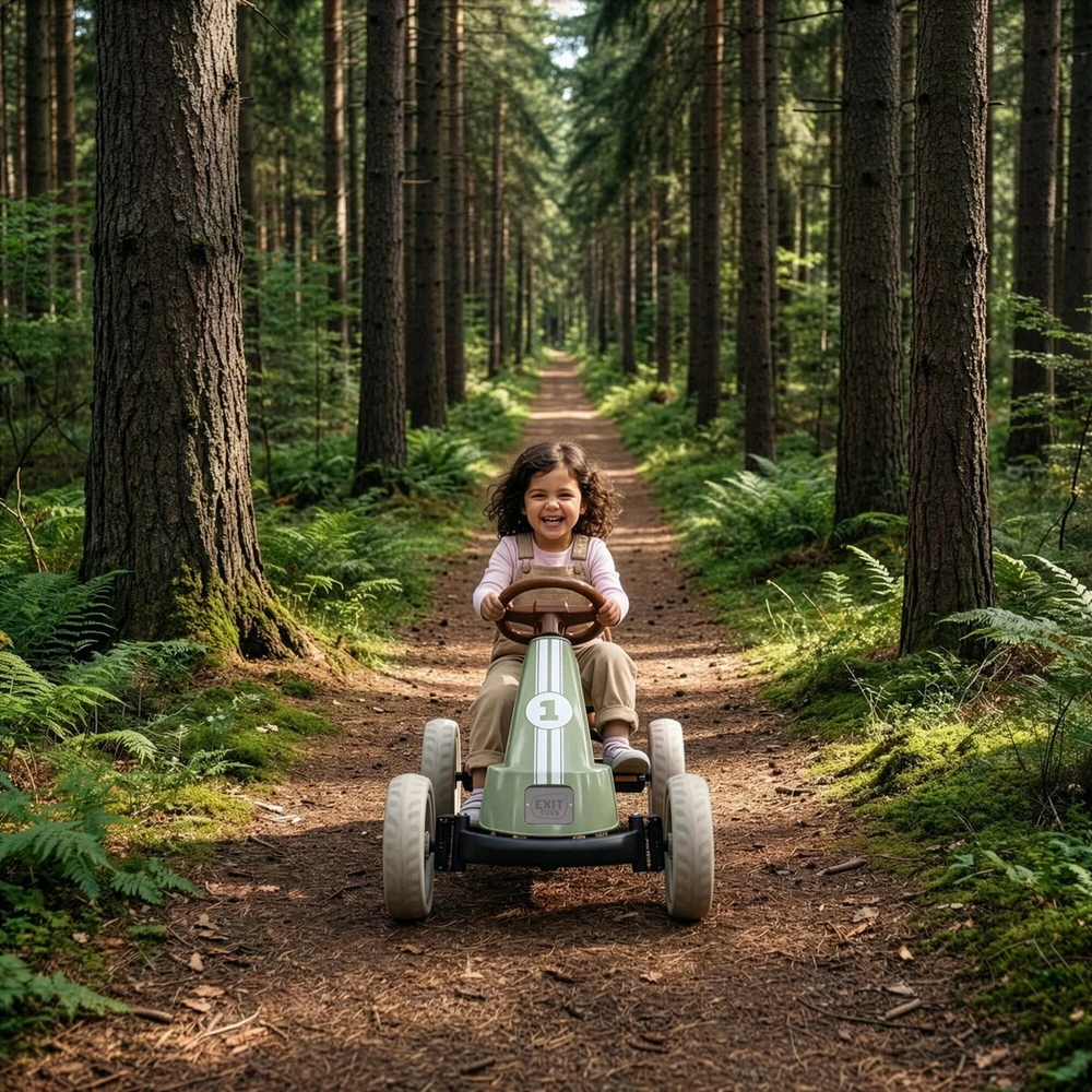 EXIT Foxy PedalGo-Kart - Retro Žalias