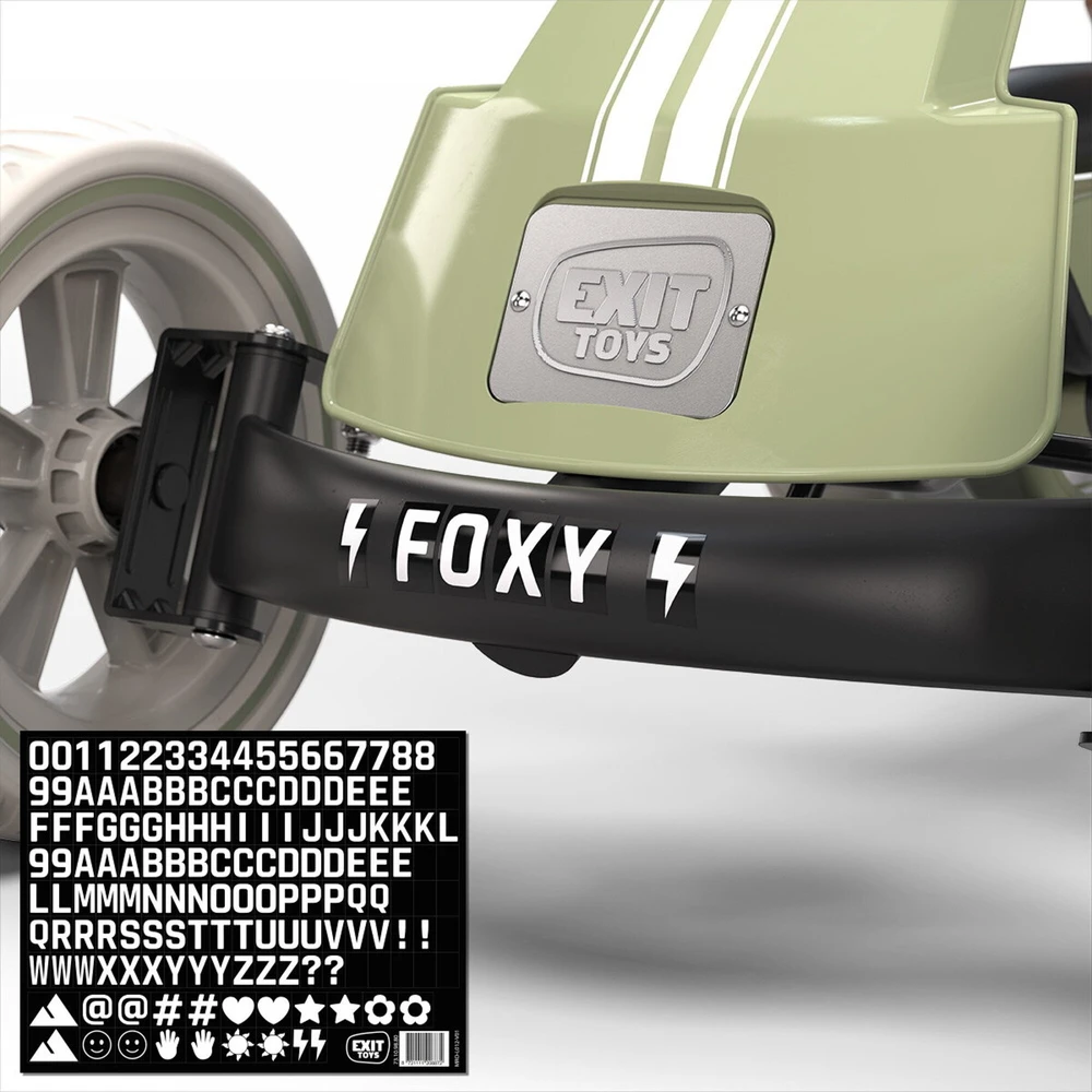 EXIT Foxy PedalGo-Kart - Retro Žalias