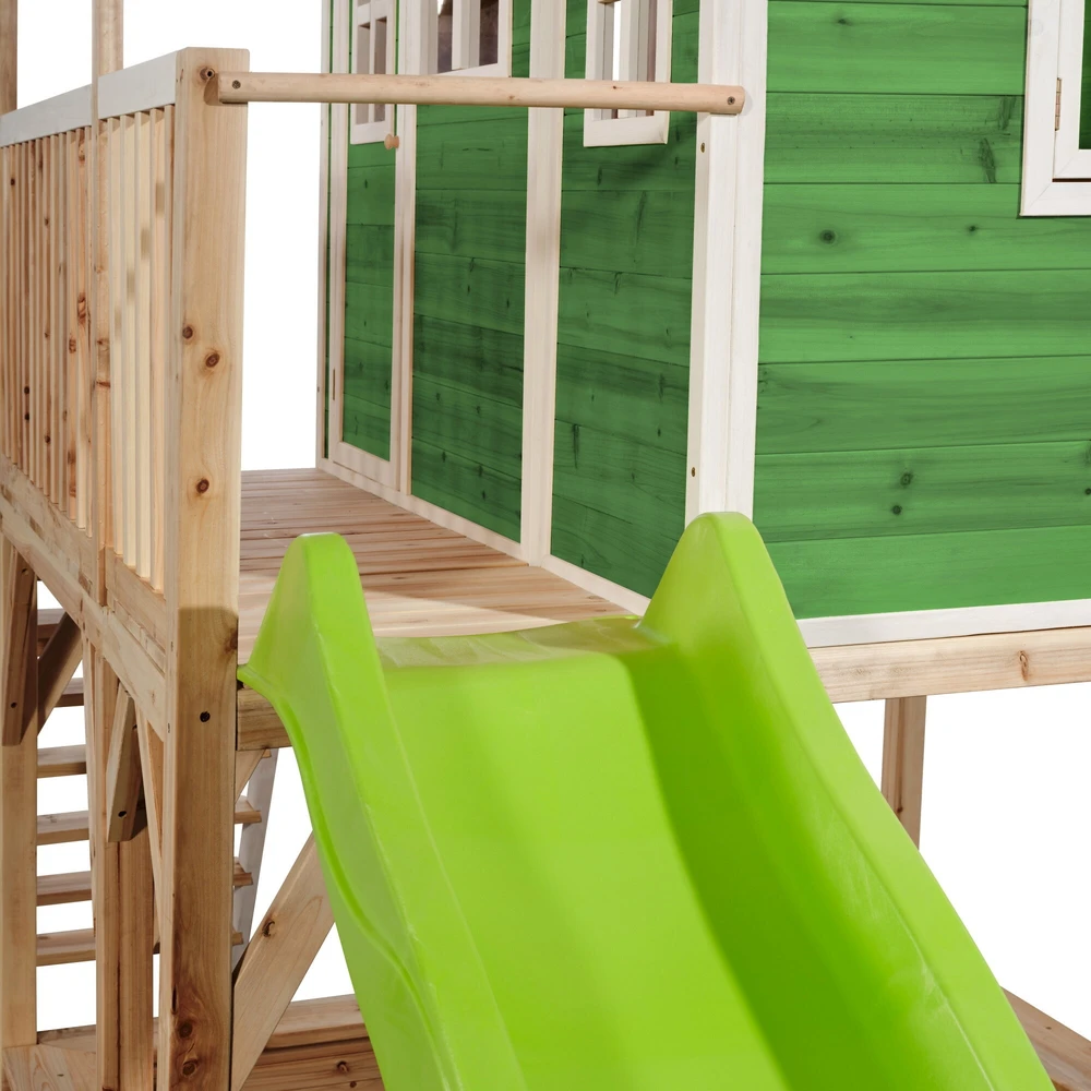 Medinis žaidimų namelis EXIT Loft 750, žalias
